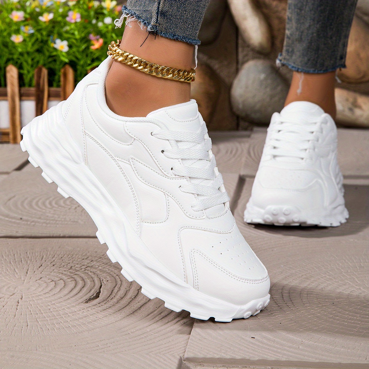 women's casual sports shoes fashionable casual dad shoes Temu