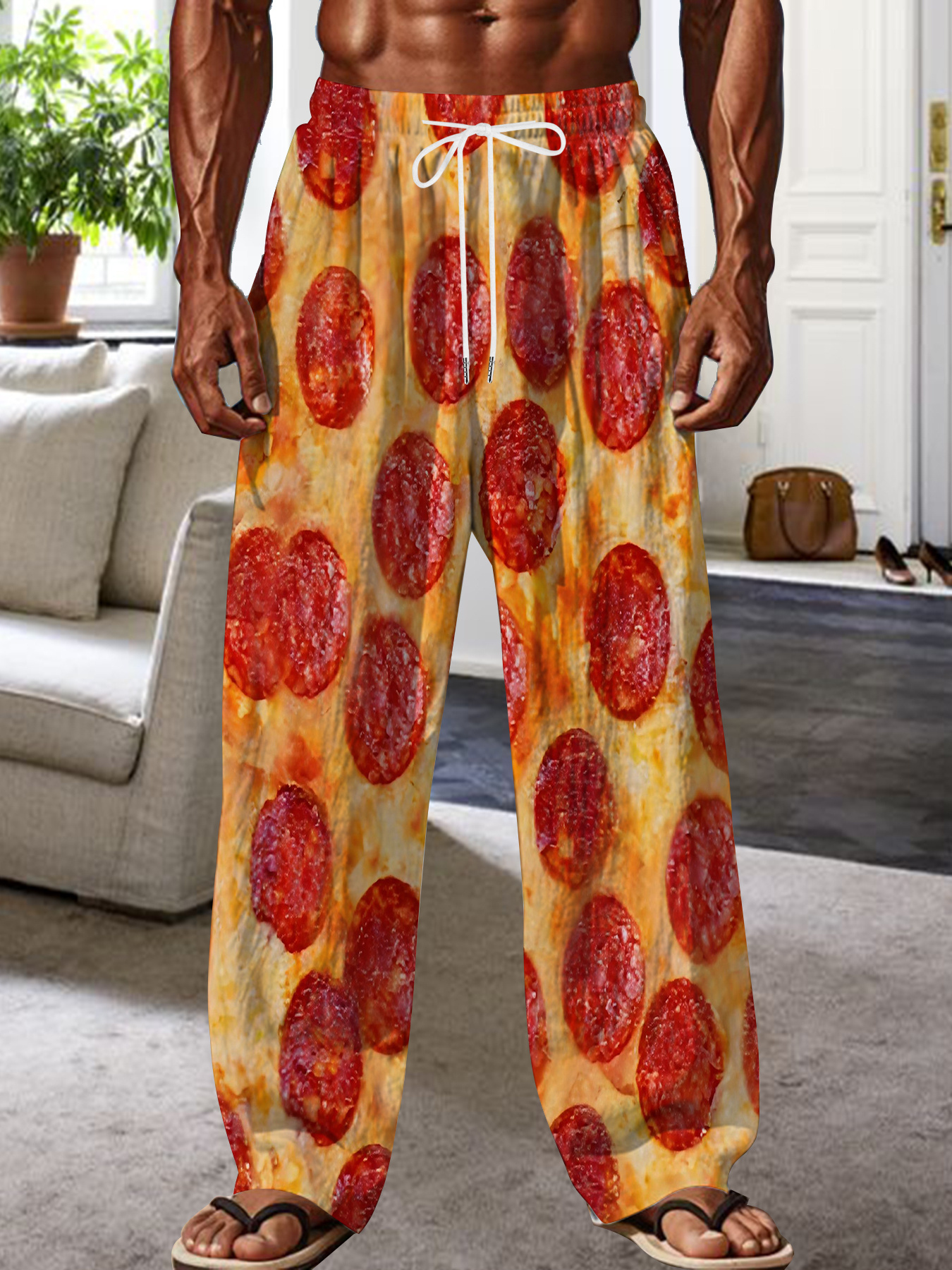 pizza pants sold on Temu United States