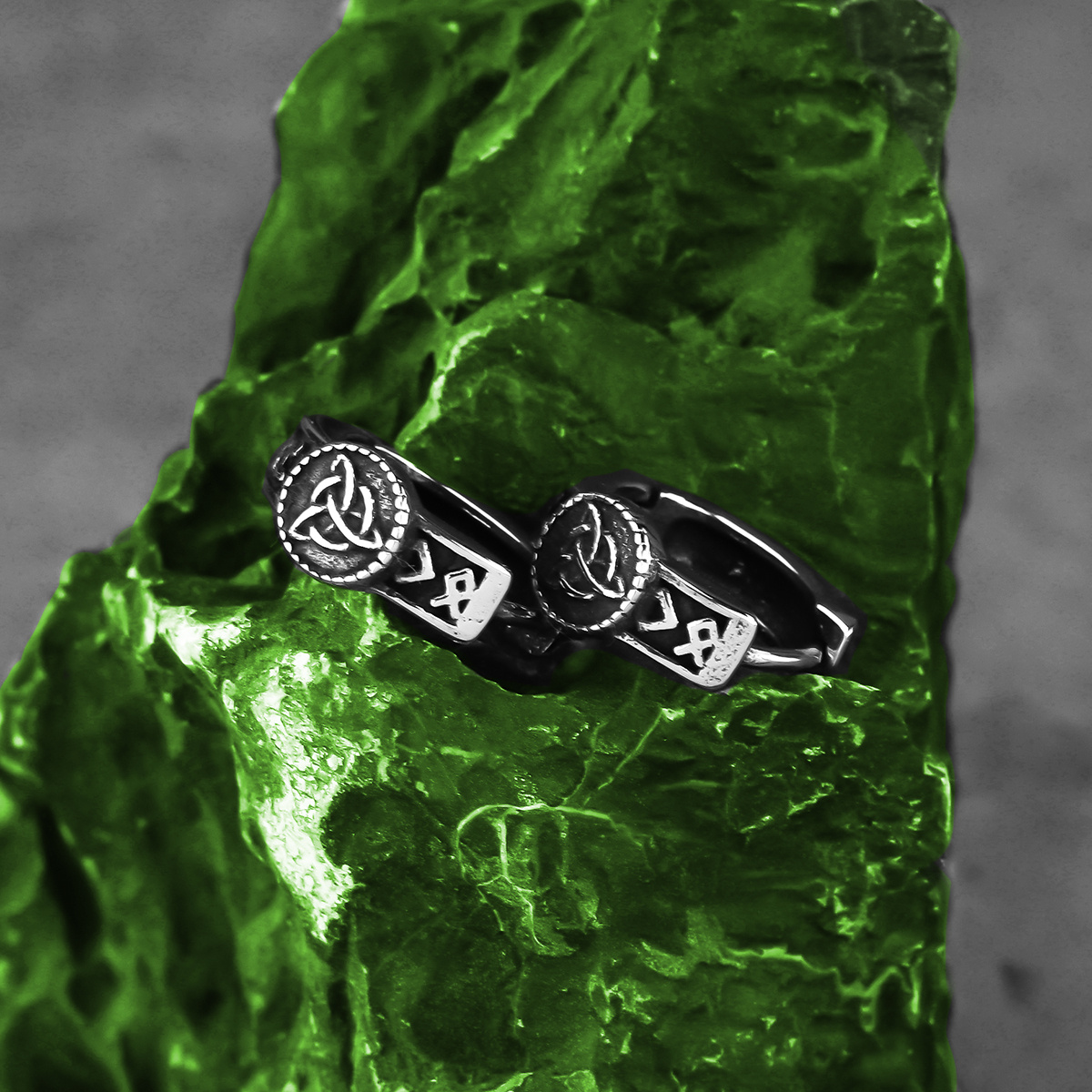 кельтские ретро серьги, амулеты, унисекс украшения, серьги из нержавеющей стали Детали 1