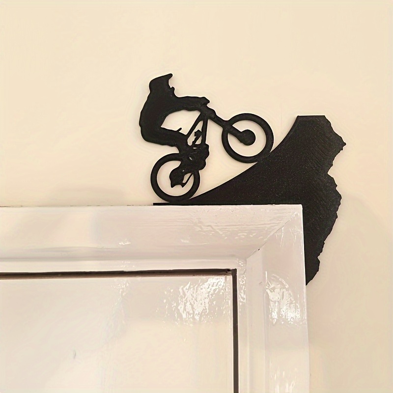 TEMU 1pc Of Mountain Gate Top Decor, An Iron Wall Sculpture, Featuring Wall Art For Positioned At Corner Of A Door Frame