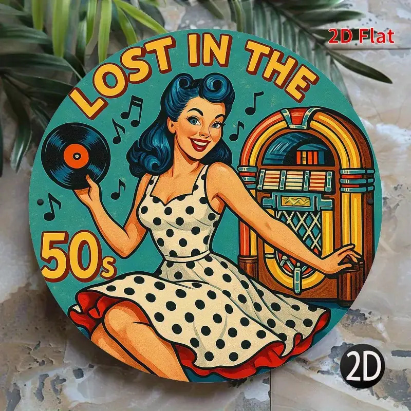 vintage 1950s metal wall art sign 20 32x20 32 cm retro pin - Temu