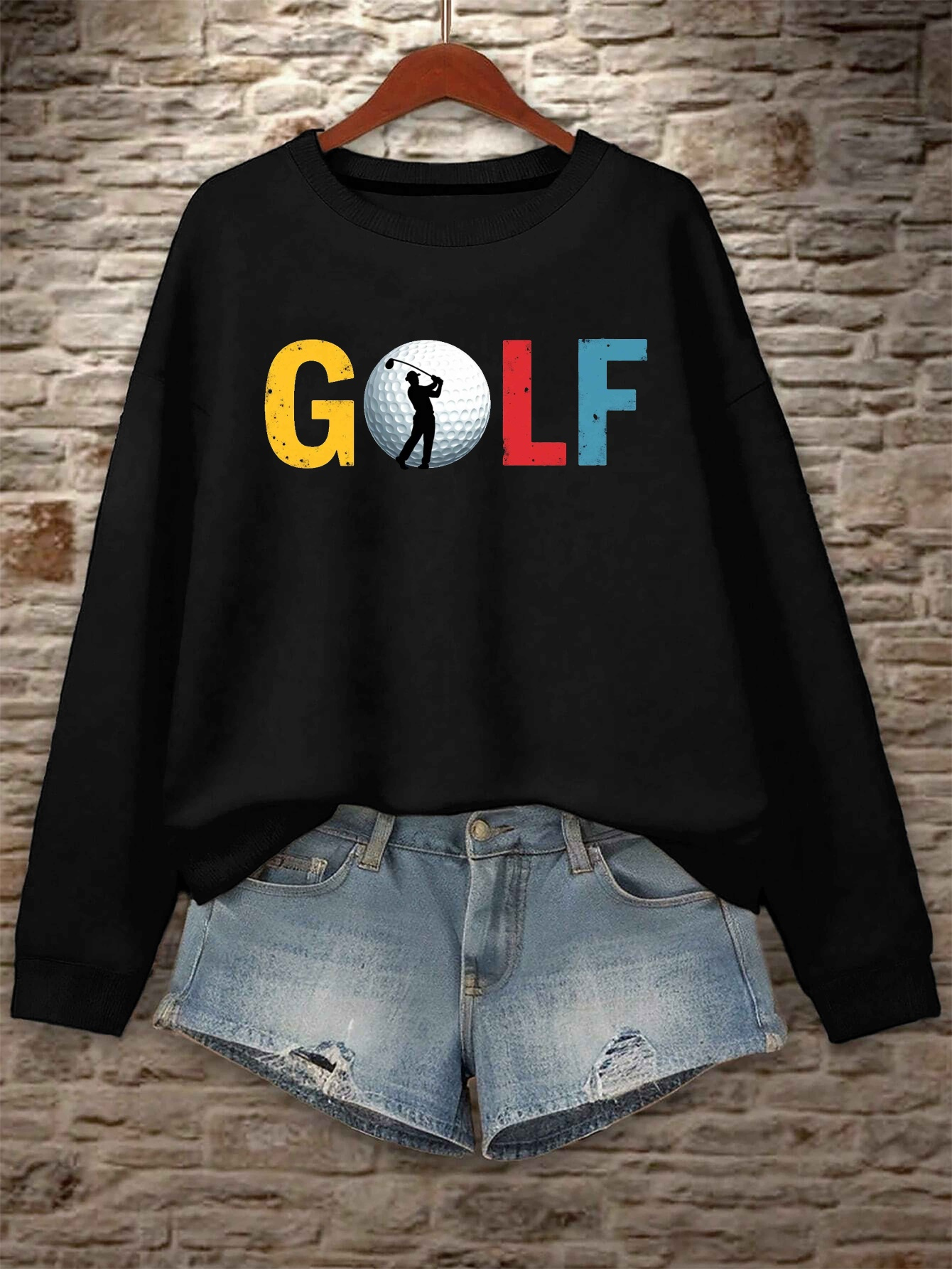 ball golf women's plus size golf graphic sweatshirt vibrant Temu