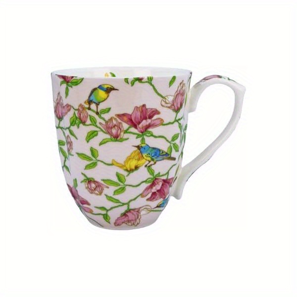 1pc vintage floral teacup and saucer set - elegant bone china tea cups with   & handle, 8-ounce capacity, pastel blue &   - dishwasher safe, ideal gift for women, mom, birthday, christmas, mother s day -   party set for home or special occasions (gift box included) - delicate vintage   with  , hand wash recommended,   coffee or tea, cups for tea, tea sets Product details 8
