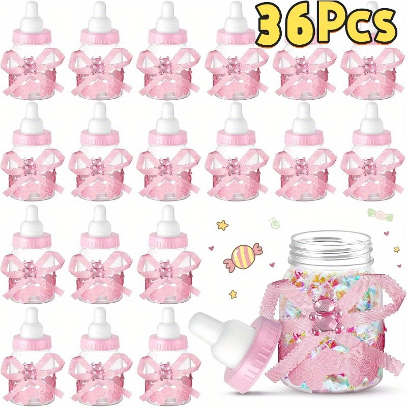 36pcs baby bottle candy bottles pink mini milk bottles baby Temu