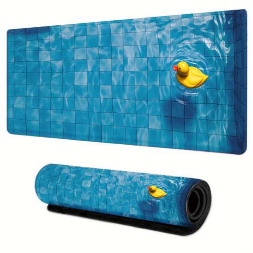 1pc high quality keyboard and mouse pads tile water duck pattern desk mat large rgb mouse pad computer desk mat suitable for corporate office streaming room