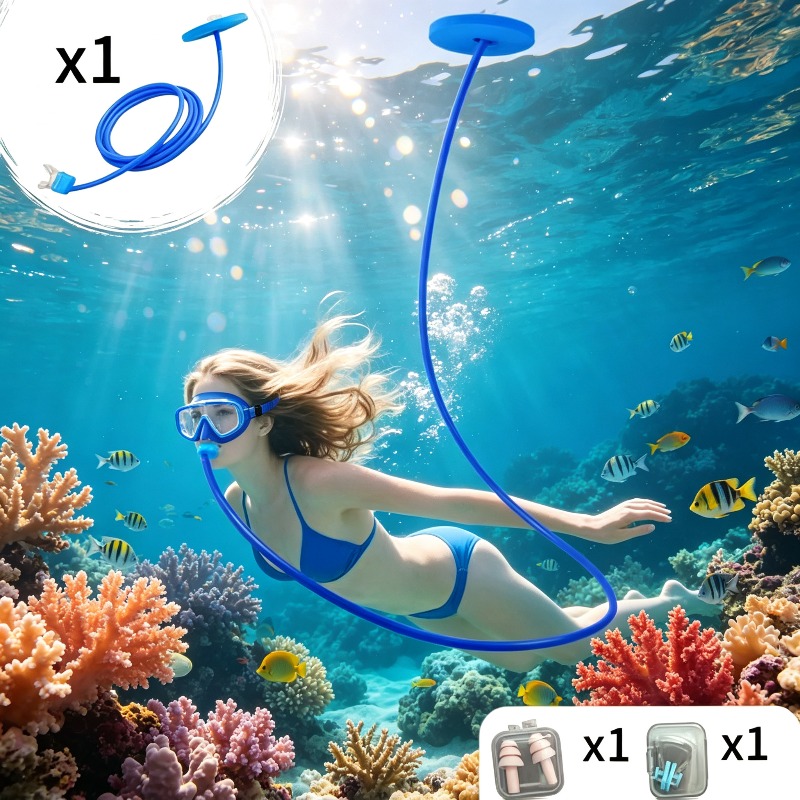 adult silicone self swimming diving respirator equipment free floating diving underwater ventilation fully dry diving respirator