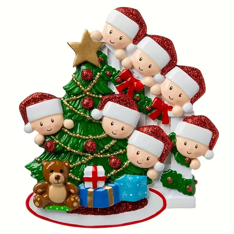 TEMU 2d Flat, 2 D Flat Blank Personalized Hanging Personalized 2025 Decoration Tree Christmas Ornaments With Logo Gifts Pendants, Drops& Finials