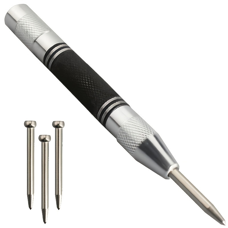 E-shop Hochleistungs-Automatik-Zentriermarkierer mit rutschfestem Griff - Hergestellt aus robustem Chromstahl - Geeignet für Metall, Glas, Holz,