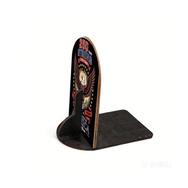 Wood Bookends Suitable for Home & Office - Eagle Freedom Symbol Bookend Stand with Sturdy Base, Decorative Shelf Support for Books, Desk, Wood Shelf Decor for School, Graduation Gifts, American-Themed Storage Gift