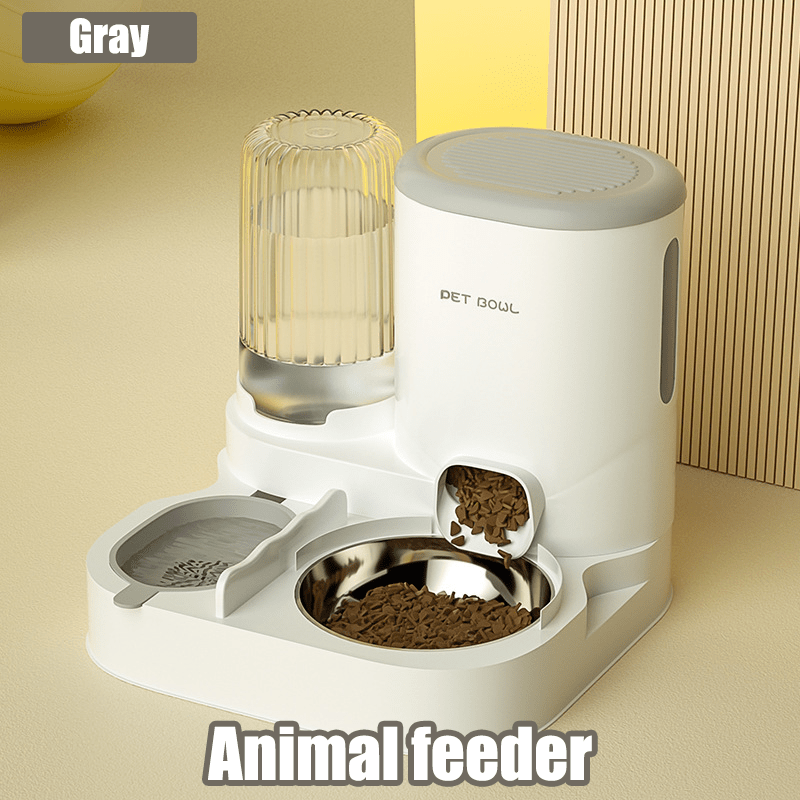 TEMU Cat Automatic Feeder And Water Dispenser, 2-in-1 Large Capacity Dry And Wet Food Tray, Multiple Colors, Built-in Moisture-proof Filter, Keeps ,