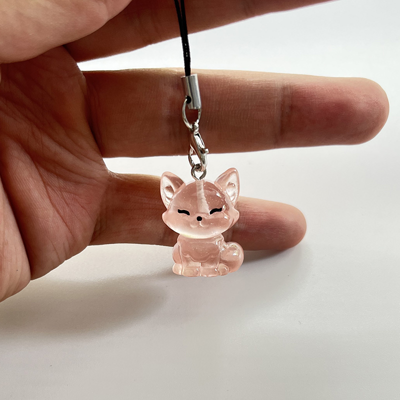 TEMU Porte-clés Dragonne pour Téléphone Renard de Dessin , Cadeau de Noël Original et pour Femmes et Hommes