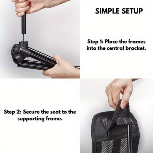 heavy duty camping chair rest freestanding folding stool with non slip surface sturdy aluminum legs portable ottoman for camping beach hammock chairs lightweight outdoor rest black folding camping chair hammock accessory