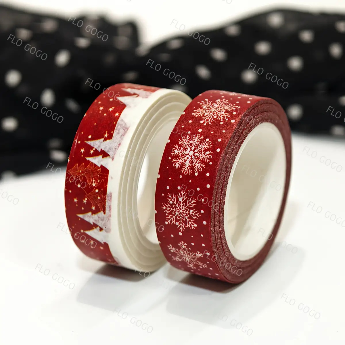 2pcs Pack Pine & Tree Adhesive Washi Tape - Winter Theme, Stickable Plastic Tape Suitable For Scrapbooking, Christmas Decorations, Journaling, Gift Wrapping - Ideal For S,, (2 Rolls)