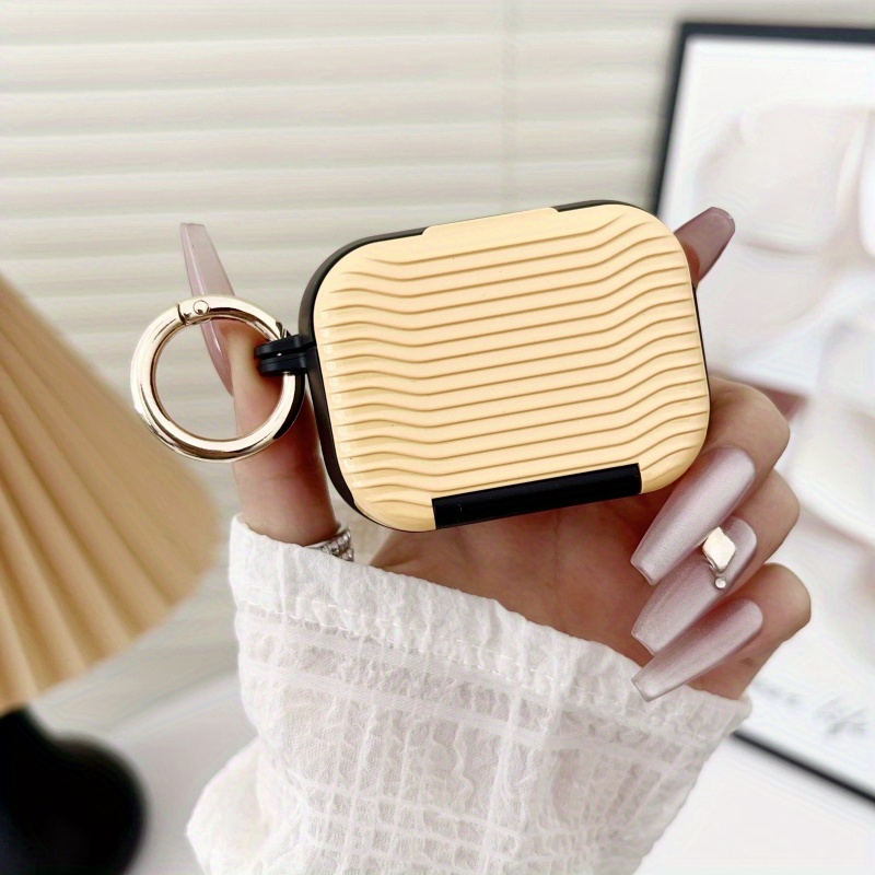 Wave Mirror Case for Apple for Airpods 4 2Nd Generation Wireless for Airpods 3 Headphones for Airpods 3 Makeup Mirror Pro Phone Stand 1/2 Generation Headphone Case