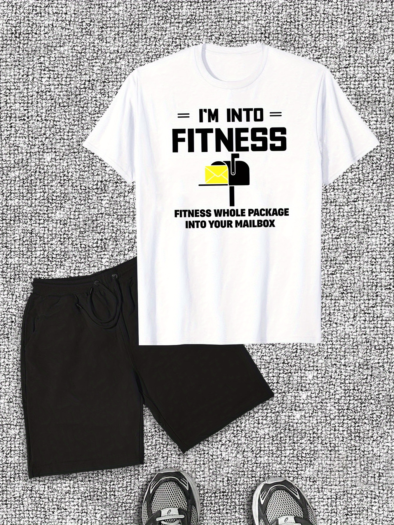 Men'S Fit and Crossfit Inspired Cotton T-Shirt and Shorts Set - Casual Crew Neck, Slight Stretch Fabric, Solid Color, Summer Lash Sets for Active Lifestyle, Casual Summer Wear|Shortsuit|Cotton Te