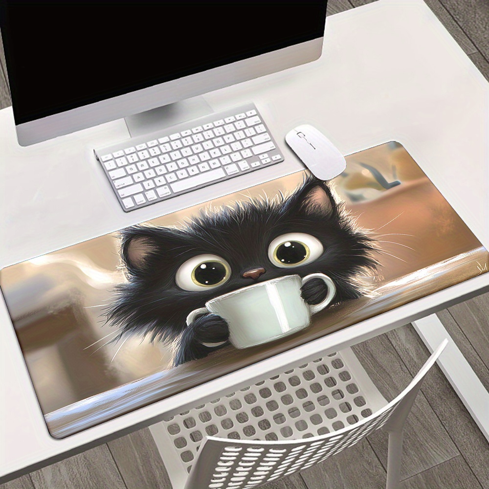 

1pc Drinking Mousepad, Keyboard Accessories Mat, Computer Laptop Desk Mat, -slip Pad