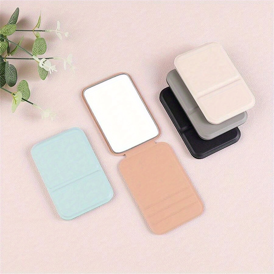 

de Maquillage Pliable Portable avec Support - Compact, Outil de Beauté Rectangulaire de Voyage pour Femmes et Filles, Couleurs Mélangées