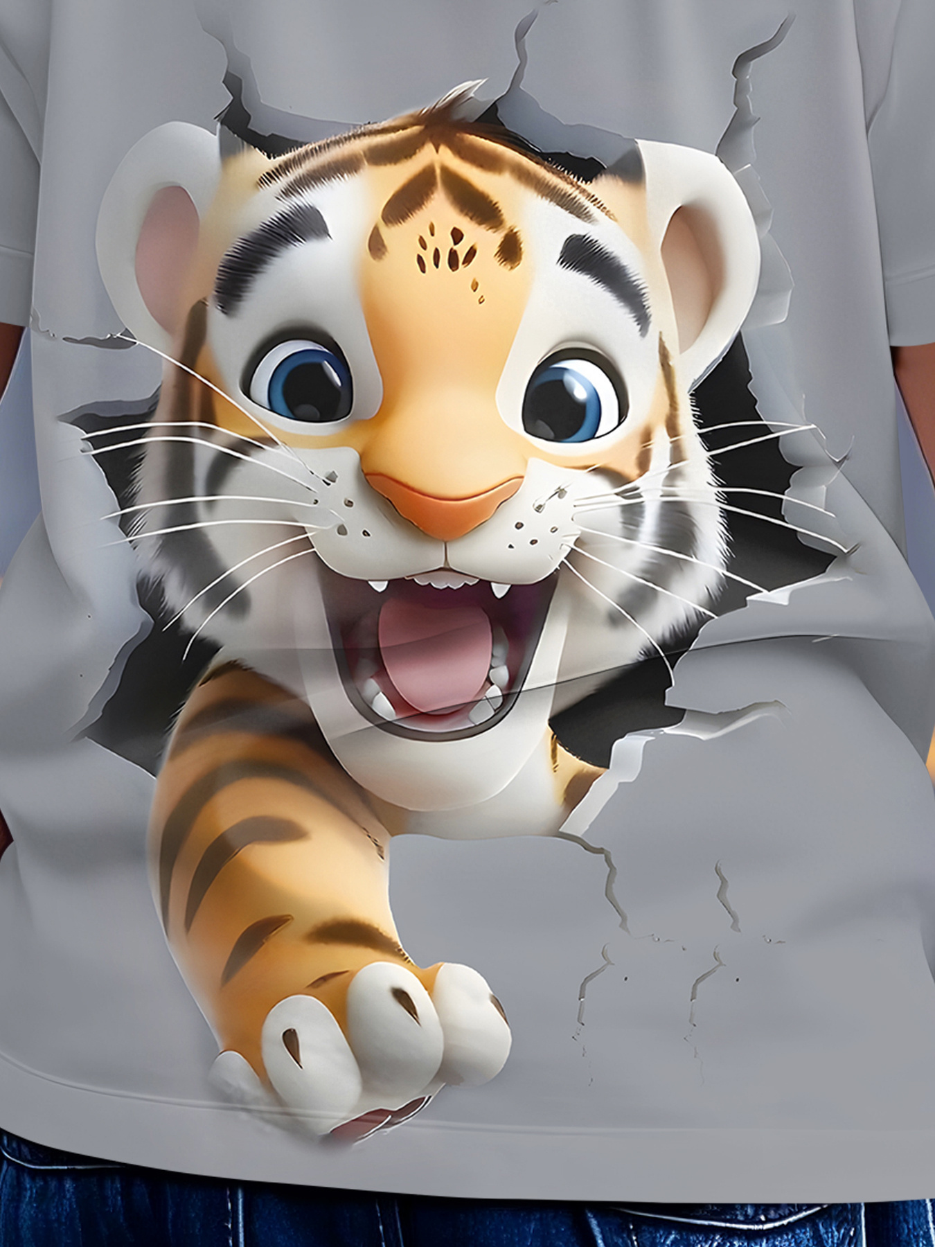 baby boys 3d tiger print t shirt cute cartoon Temu Canada - Main Image