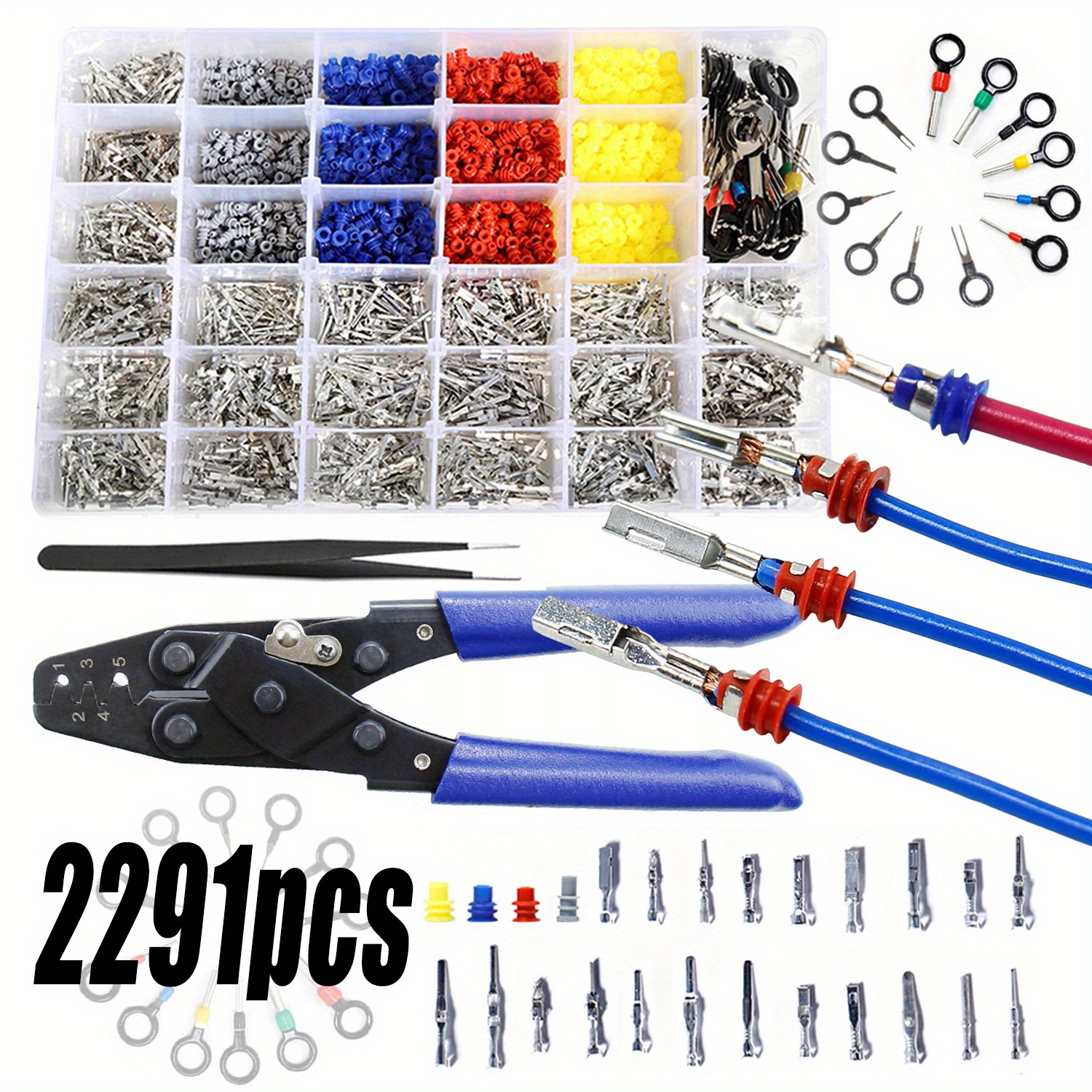 Cable Pin Kit Connector Pin Kit Jst Connector Kit 25Types Car Electrical Wire ...