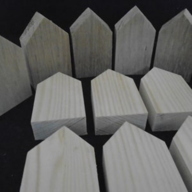 6/12pcs Unfinished Wood House Shaped Blocks Arrow Shape Wooden Tray Plates Blank Wooden Cutouts Farmhouse Wood Craft For Home Kitchen Office Shelf Coffee Bar Decor