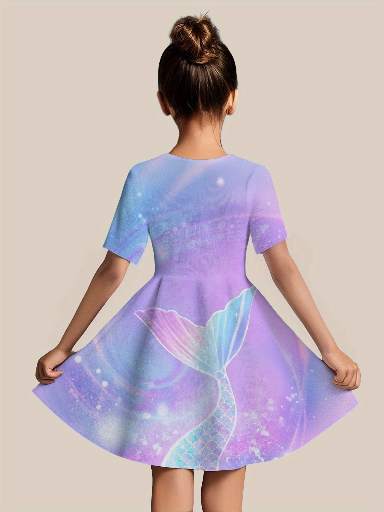 chinese dress ladies Sparkling Mermaid Princess Dress for Girls main image 0
