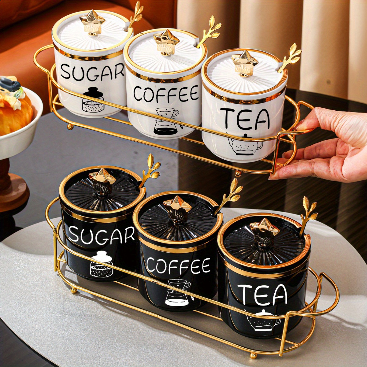 canisters tea coffee sugar United Kingdom