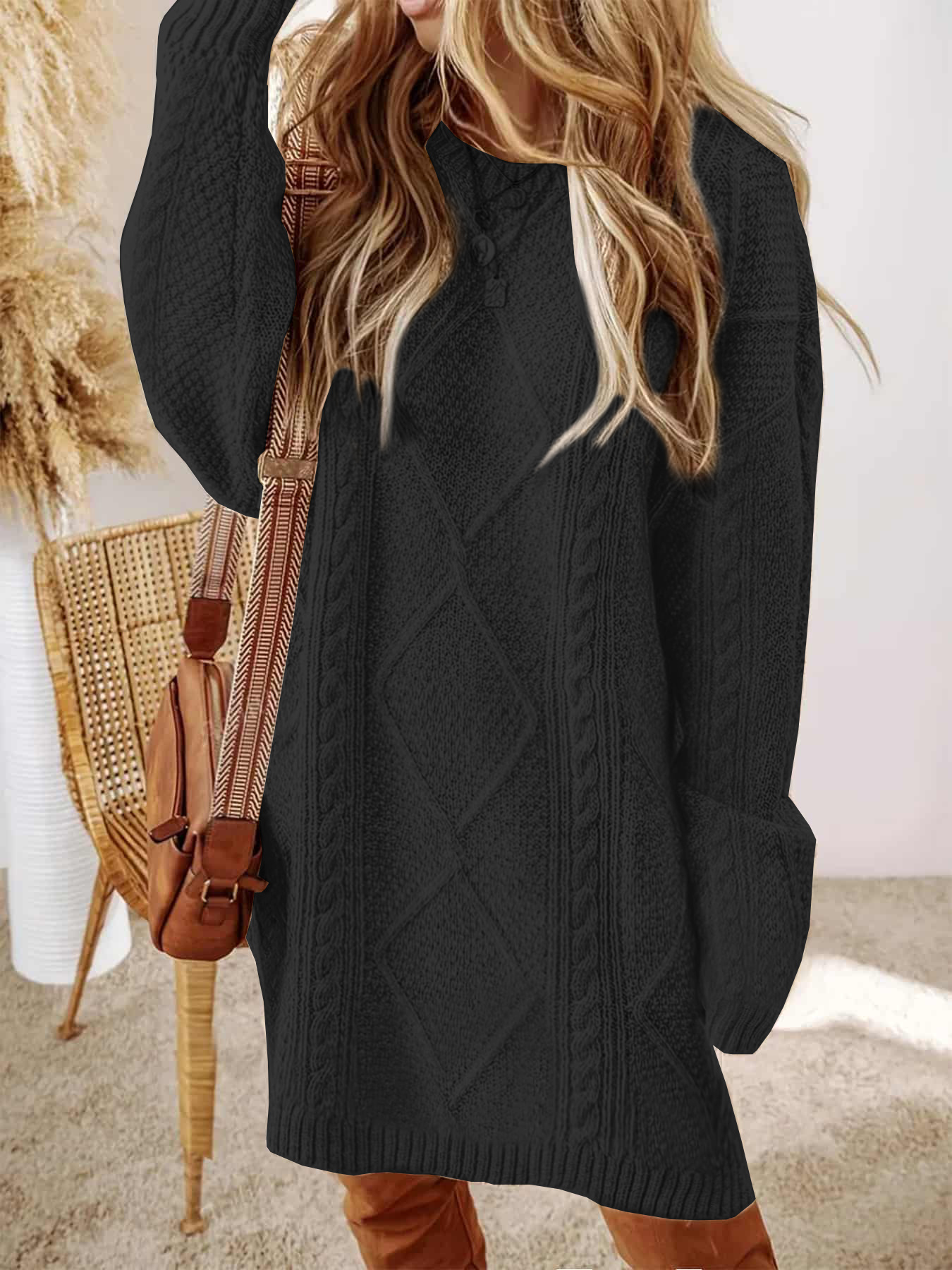 plus size sweater dress sold on Temu United States