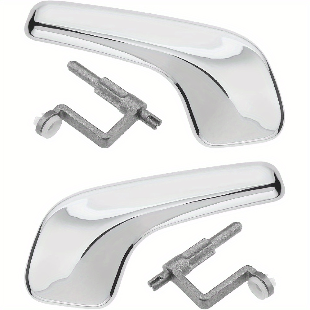 1 pair interior door handles abs chrome for   d   van     connecting rod included replace 13297813 13297814