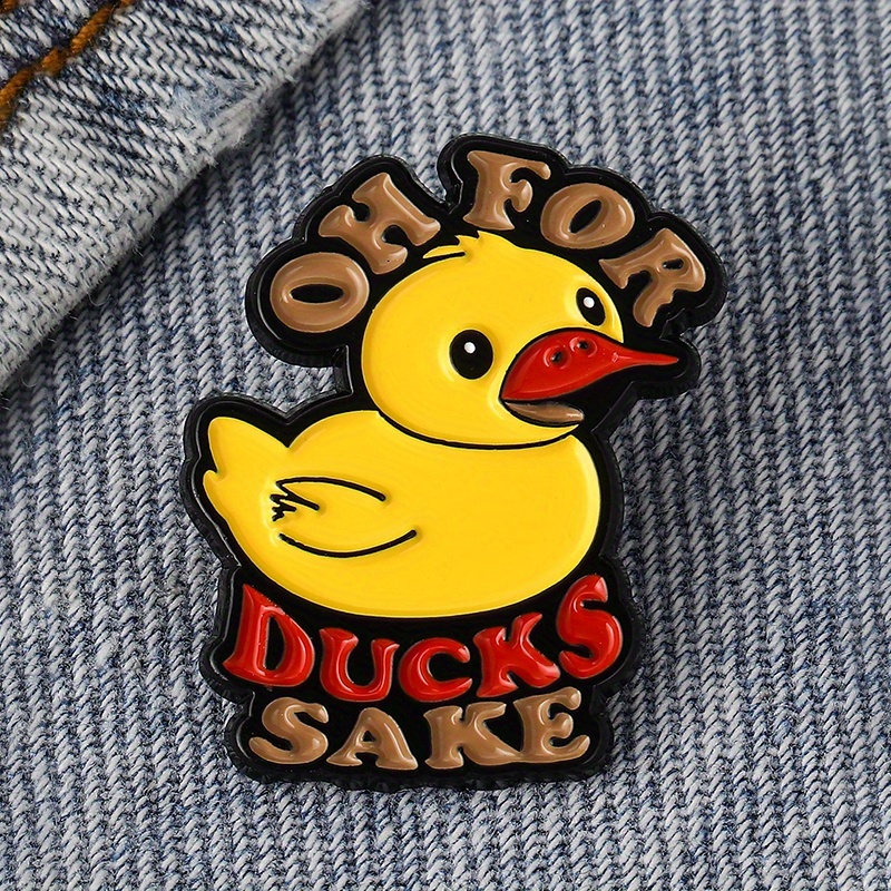 TEMU 1pc Unique Alloy Creative Enamel Badge Brooch For Men And Women - Fashion Accessory Pin For Backpacks, Hats And Jackets - Perfect Birthday Gift For