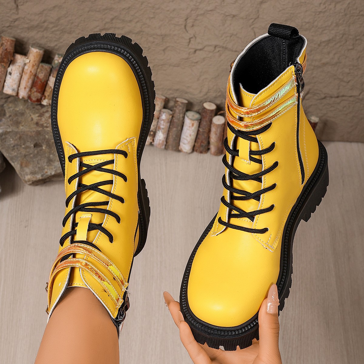 靴 yello UNCHAINABLE LONG BOOTS yello UNCHAINABLE LONG BOOTS - メルカリ