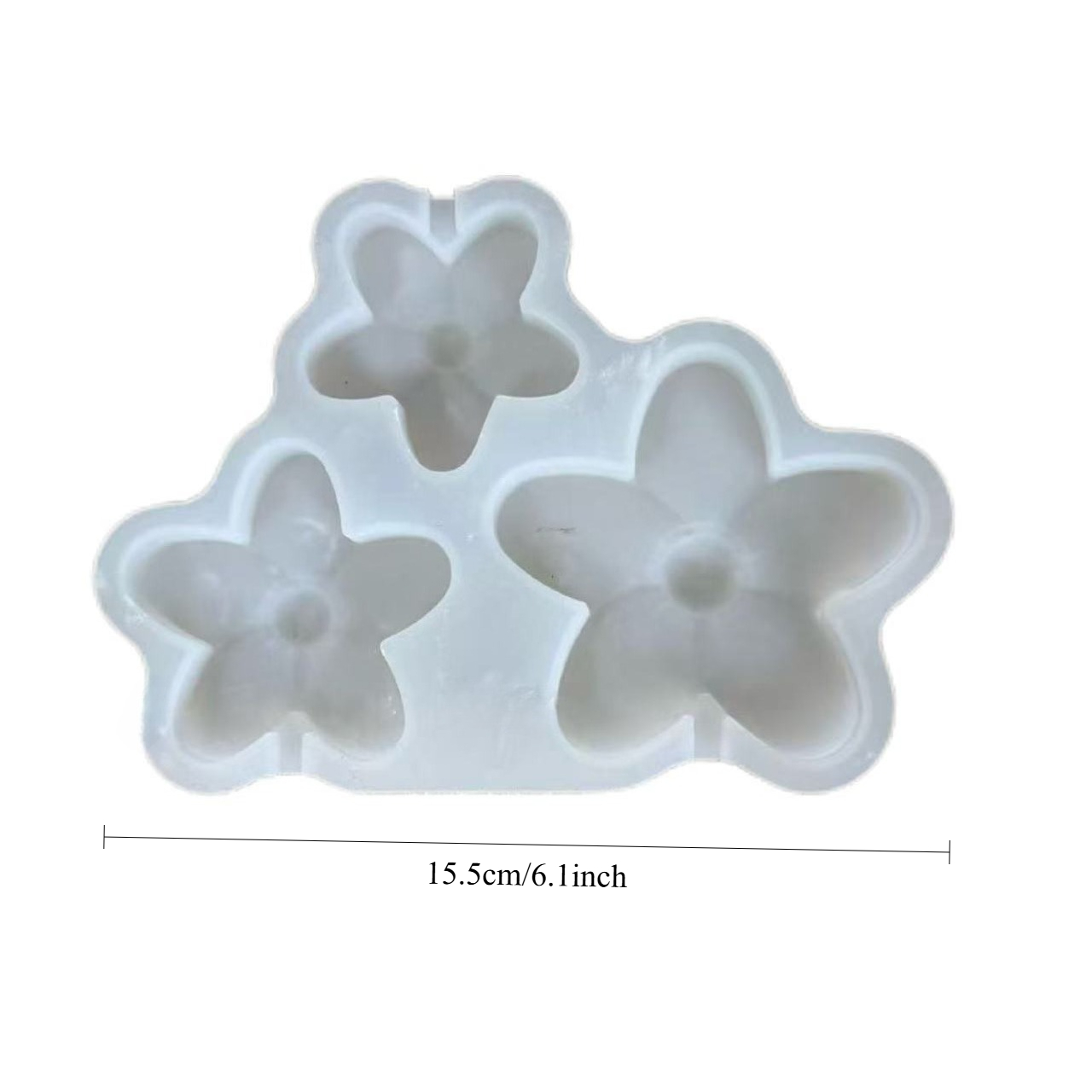 E-shop Harz-Silikonform -Frühlings-Trio kleine Blume dekorative Silikonform für handgefertigte Gips-Tischdekorationen, Dekorationsform,
