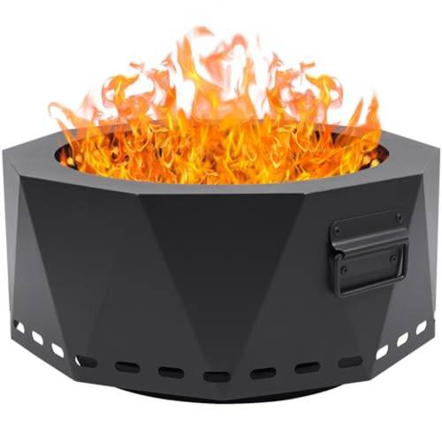 smokeless fire pit outdoor 20 inch low smoke metal fire pits and fireplaces for outside with carry bag smokeless wood stove for camping patio backyard l