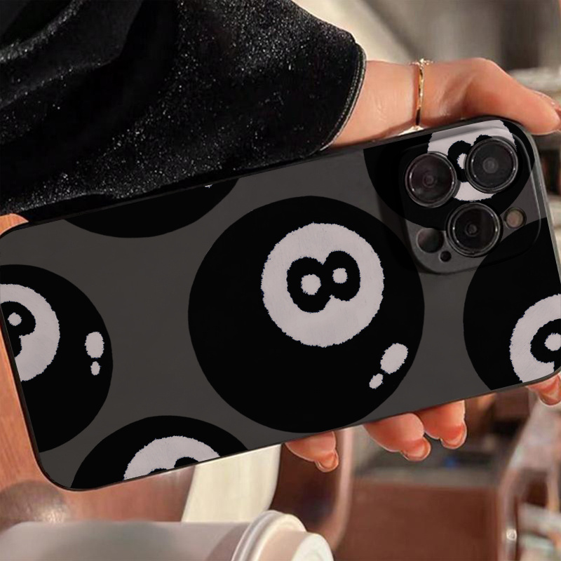 phone case magic cube black 8 ball pattern tpu shockproof - Temu Mauritius
