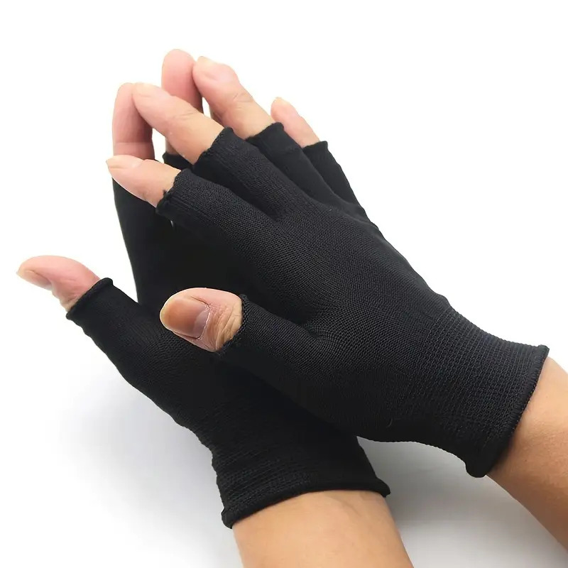 schwarze fingerlose handschuhe unisex design mnner frauen - Temu  Switzerland