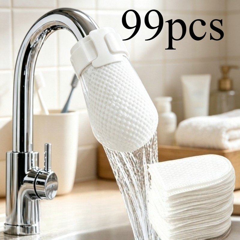 TEMU 99pcs 90 + 9 Ties, Universal Filters For Home Kitchen And Bathroom, High-density Non-woven , For Removing Rust, Mud, Sand, And Impurities, Water