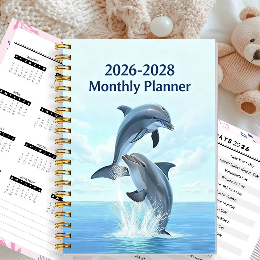TEMU This Is A And Time Management Planner Measuring 5.5x8.3 Inches! It Includes Sections For Contacts, , Birthday Logs, Date And Week Scheduling +