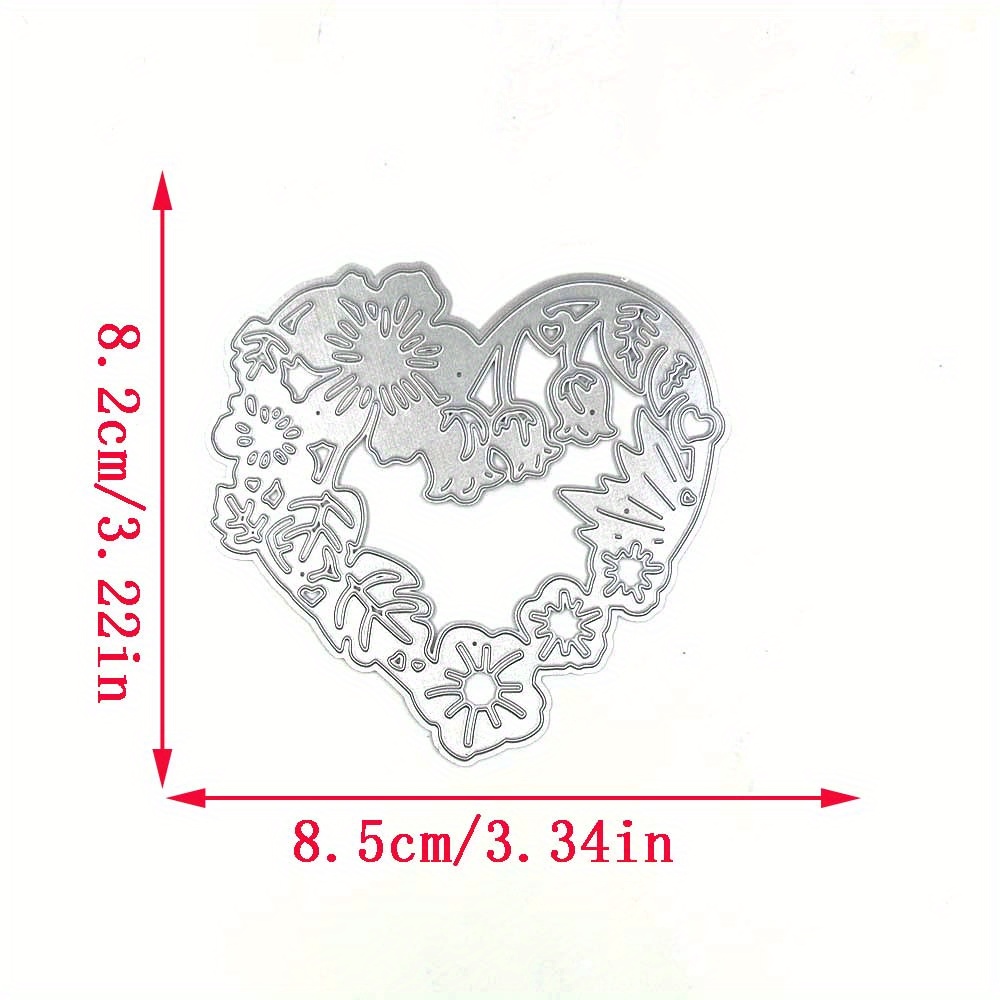 Metal Cutting Mold With Decorative Die-cut Template For Scraping And Crafting