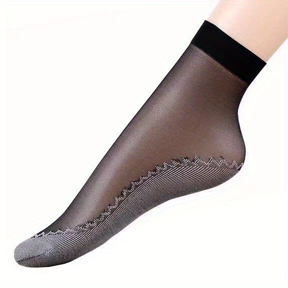 10 pairs of 5 feeling breathable socks womens short socks for spring summer and autumn with sweat absorption and anti slip flesh color details 6