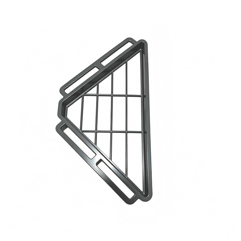 TEMU Kitchen Sink Triangular Draining Rack, Kitchen Shelf, Installation Abs Scrubber And Sponge Draining Rack Storage Rack, Multifunctional Draining