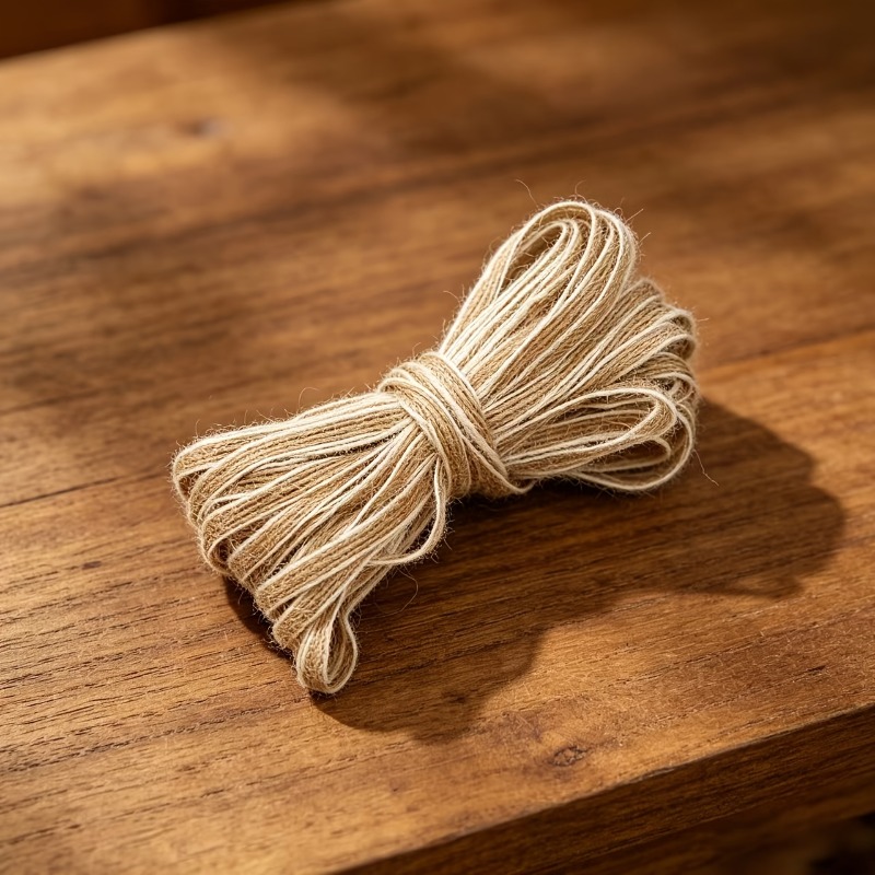 TEMU Cinta de lino adecuada para envolver regalos, de boda, arreglos florales y manualidades rústicas - Cinta decorativa pastoral para hechos a ,