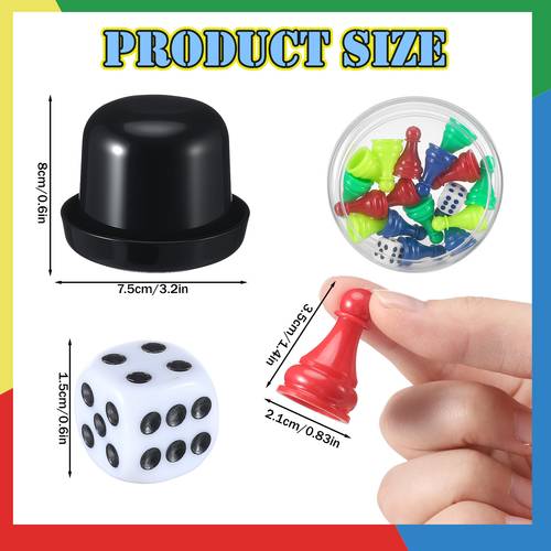 a ludo board game set that a foldable board 16 colorful pawns a dice cup two dice and a storage box family travel or parties