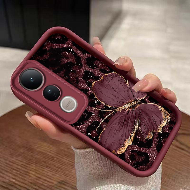 TEMU para Teléfono - con Diseño de con Vino | para Durabilidad y Protección contra Caídas | Compatible con Vivo V50 Lite