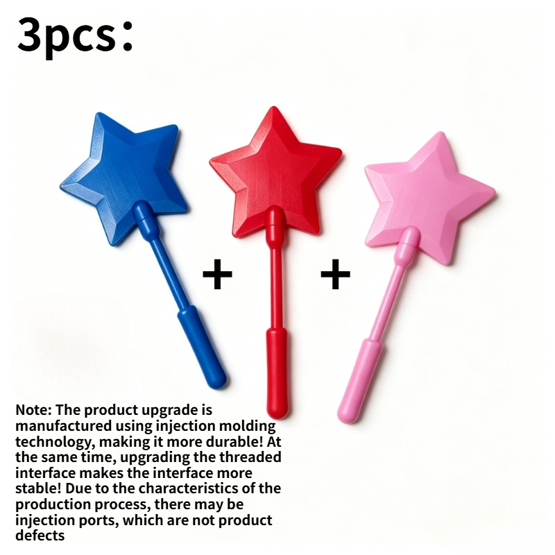 TEMU 3pcs Set, Detachable And Portable, Trendy Niche Magic Wand Nfc Payment Card Holder Wallet, Pentagram Wand Touch-to-pay Portable Storage Stick,