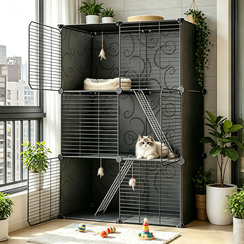 inside cat cage sold on Temu United States