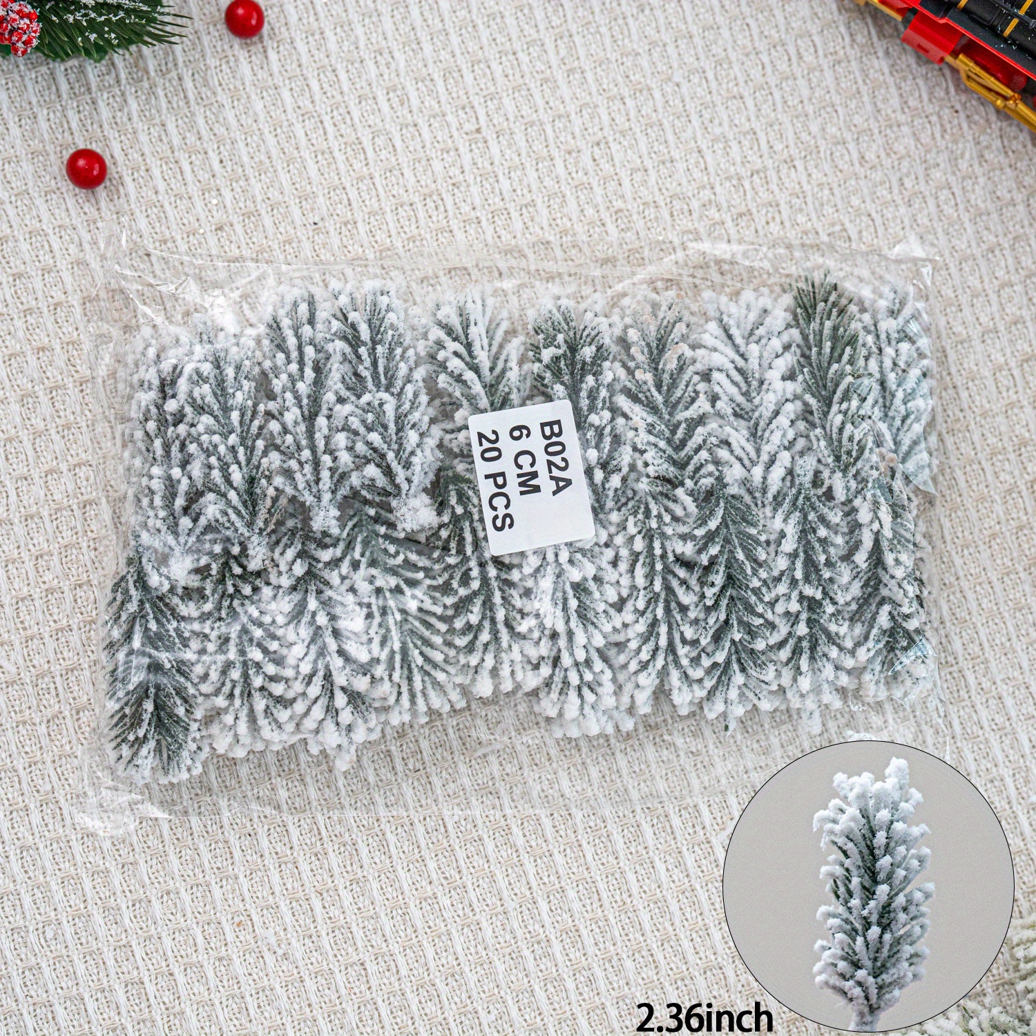 10/ 20pcs Artificial Cedar Branches Fake Branches Pine Needles Branches Christmas Tree Garland Wreath Decoration Christmas Halloween