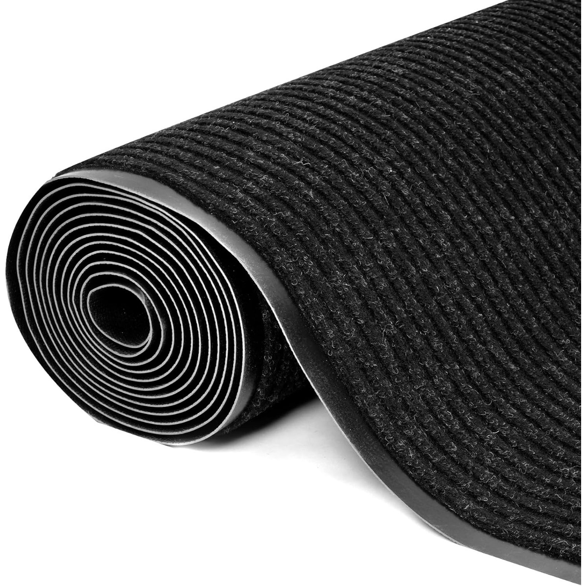 Image of Rug Runner Hallway Non-slip 90 X 500 Cm | Runner Sold By The Metre, Washable, Black, 90 Cm Width, Polyester, Tufted, Hand Wash Only, Brand: Ybaymy