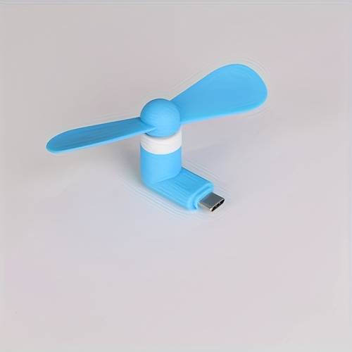 mini ventilador usb, ventilador de enfriamiento portátil para teléfonos móviles, interfaz tipo-c, diseño silencioso para senderismo y viajes, para teléfonos iphone y con puertos tipo-c, ventilador de bolsillo para viajes, gadget