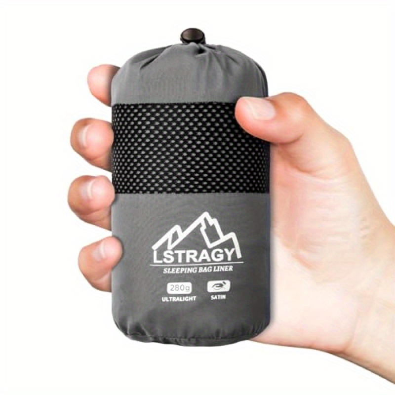 Cottage Sleeping Bag Liner Ultralight(only 280g) Made Of, Thin Sleeping Bag Inlet With Zipper, Travel Sleeping Bag Ideal For And Backpacking Must Haves, Hiking Accessories, 220 X 90cm