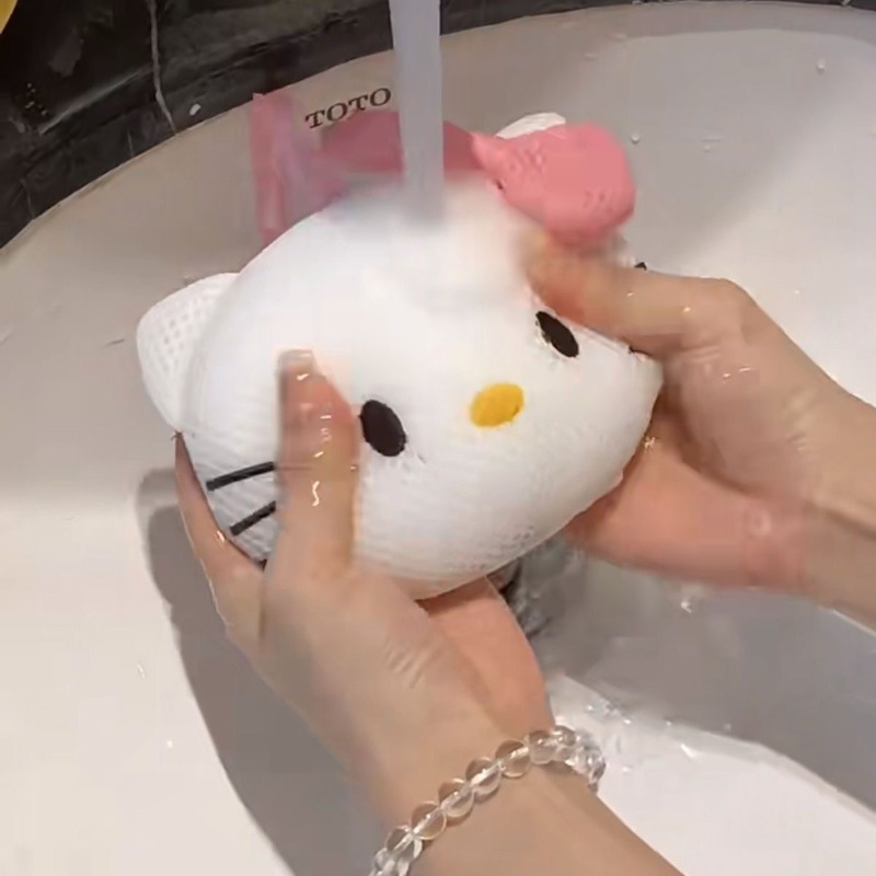 Bath Shower Bomb Soft Scrub, Non-Scattering Sponge Scrubber