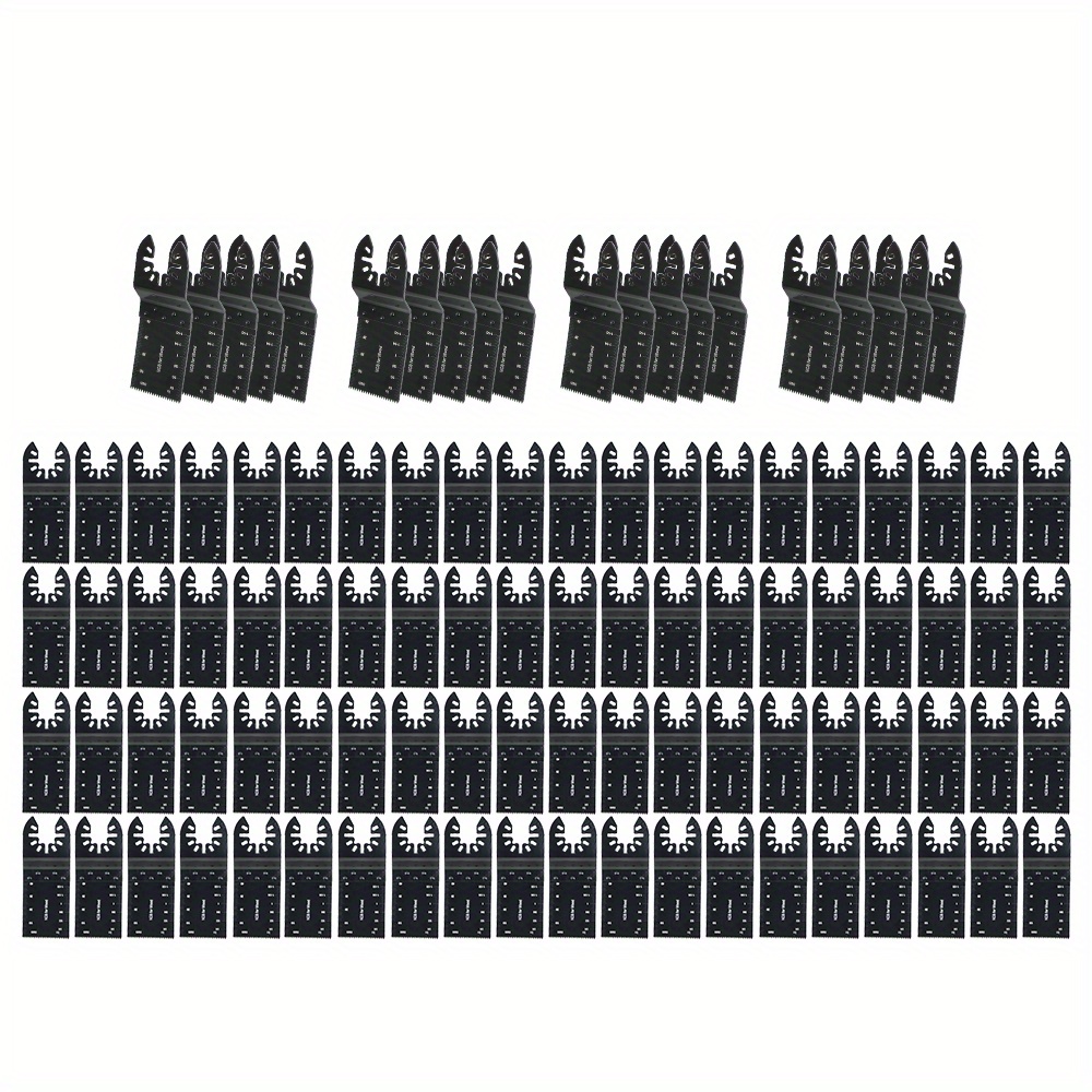 TEMU 20/100pcs Multi Tool Blades, Oscillating Tool Blades, Quick Release Durable Oscillating Tool, Wood Multitool Blades, Multi Tool Blades 30-90mm